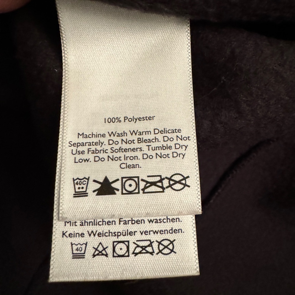 EDDIE BAUER Men's Black Fleece Vest Full Zip Size Large - Picture 3 of 3